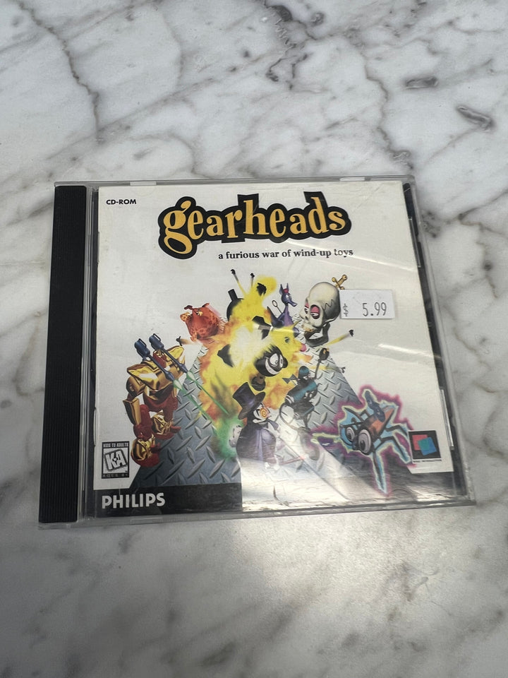 Gearheads A Furious War of Wind-Up Toys Jewel Case  PC CD-ROM    PC8124