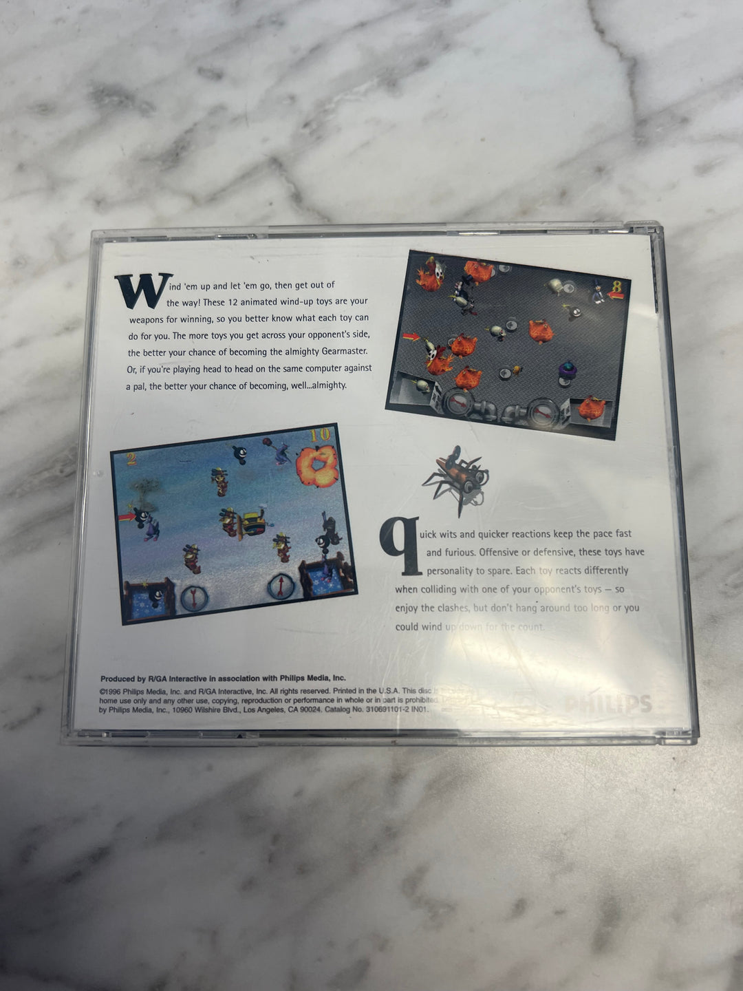 Gearheads A Furious War of Wind-Up Toys Jewel Case  PC CD-ROM    PC8124