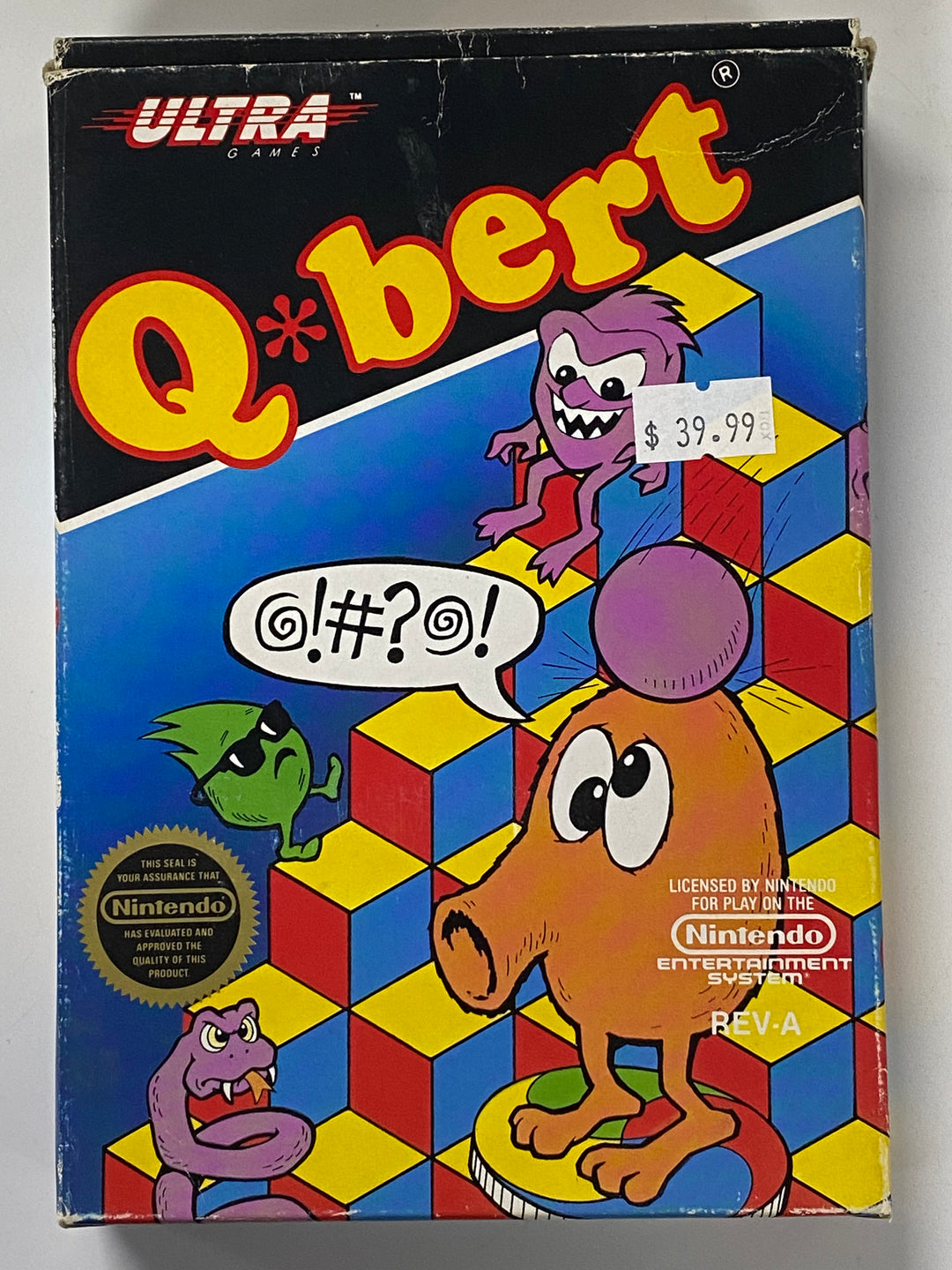 Q*bert BOX ONLY - NES CO92326