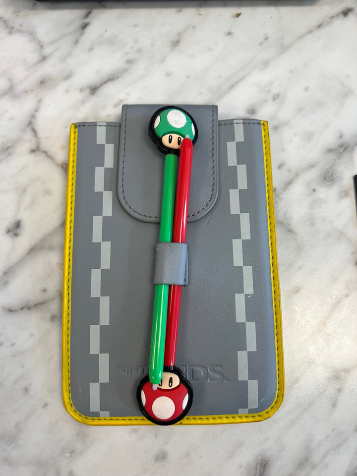 Mario Kart DS case and 2 stylii stylus