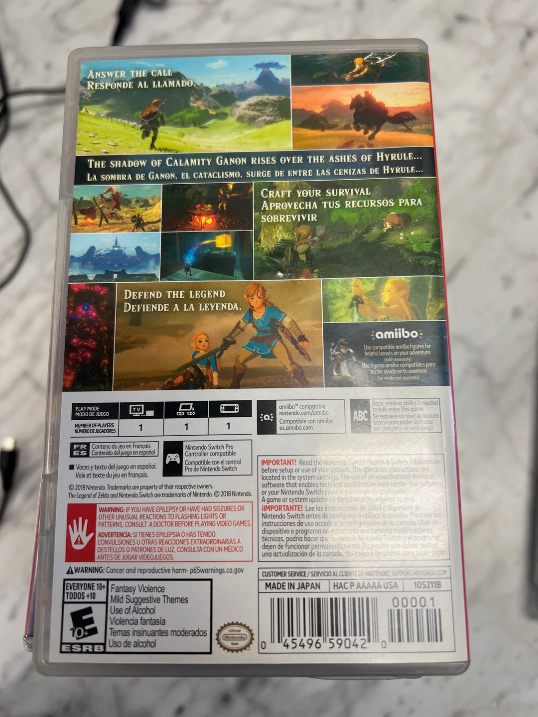 Legend of Zelda: Breath of the Wild - Nintendo Switch S12825