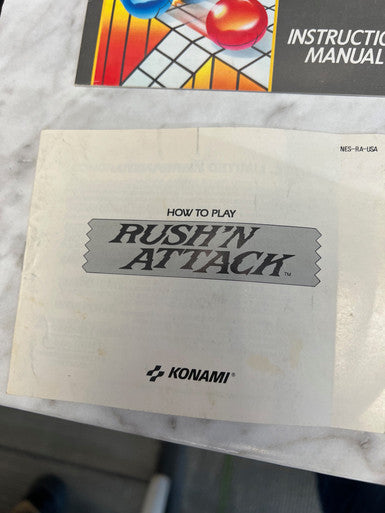 Rush 'n Attack NES Nintendo Manual Only