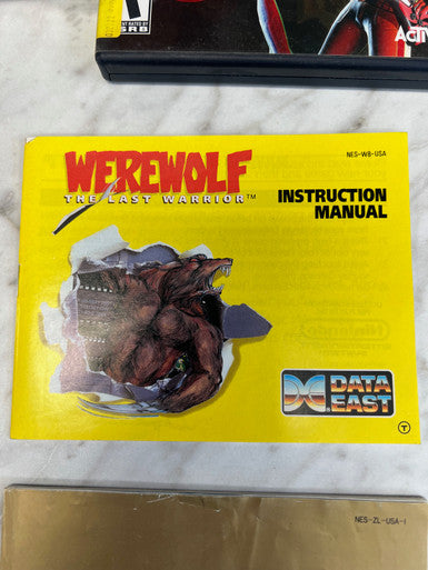 Werewolf The Last Warrior Nintendo NES Manual only