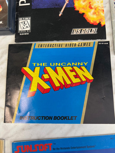 The Uncanny X-Men NES Nintendo Manual only