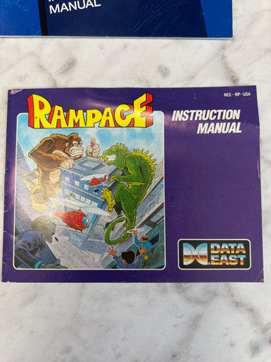 Rampage NES Nintendo Manual only
