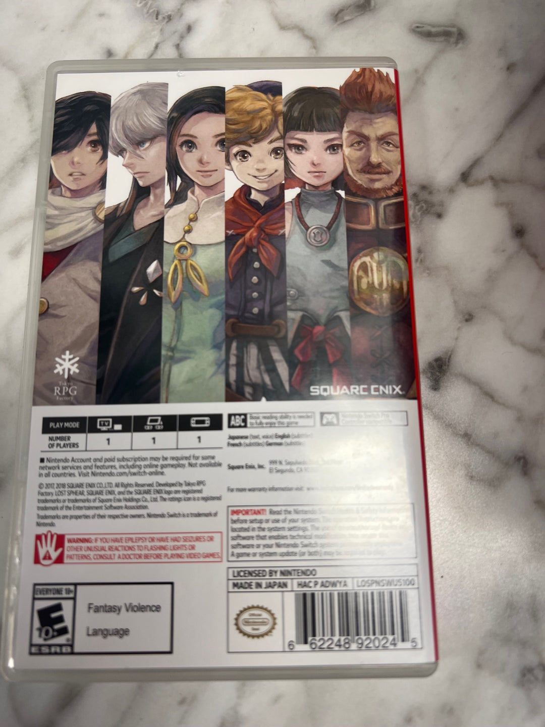 Lost Sphear - Nintendo Switch S12825