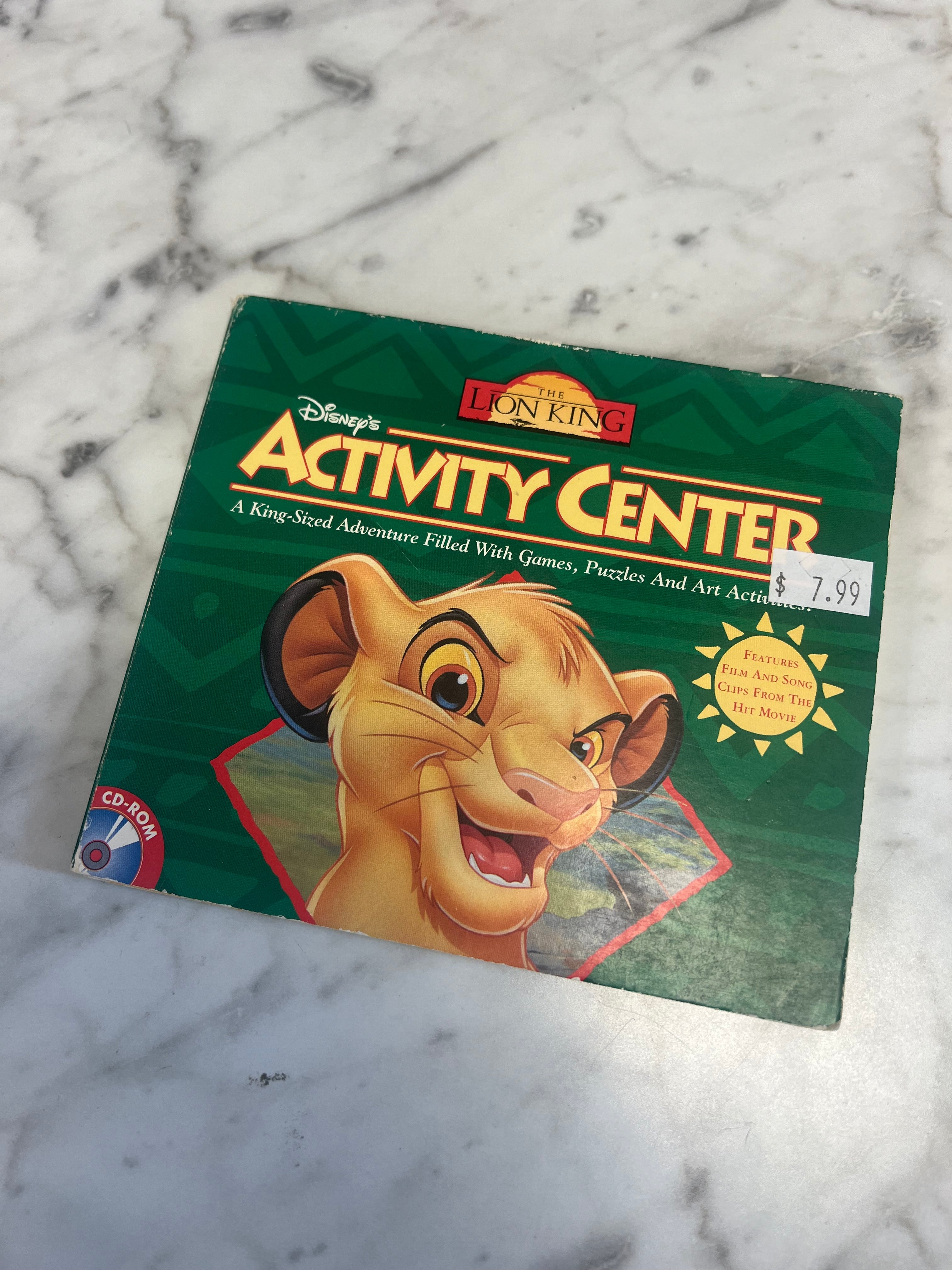 Disney's The Lion King Activity Center Jewel Case PC CD-ROM PC8124 ...