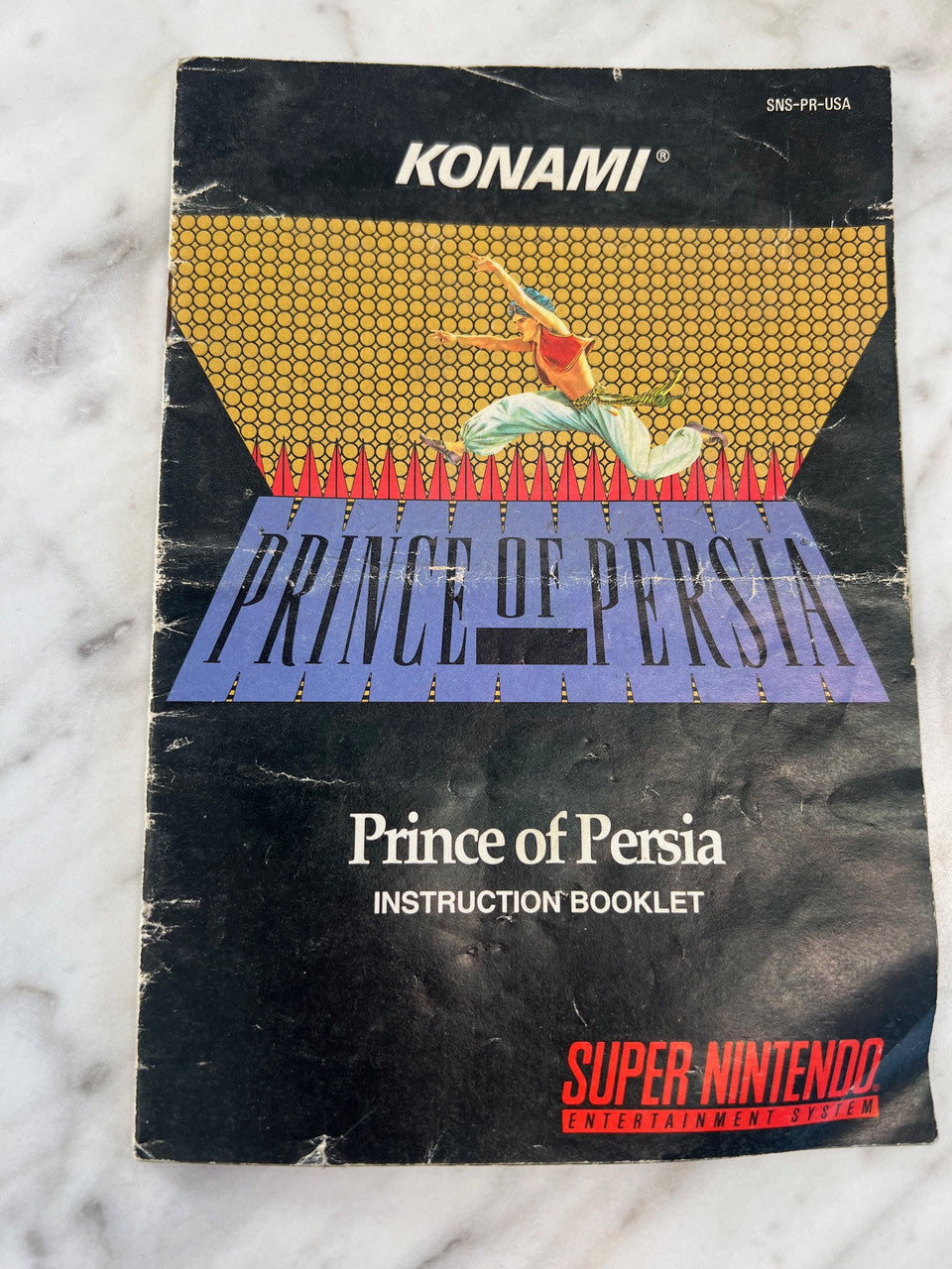 Prince of Persia SNES Super Nintendo manual only