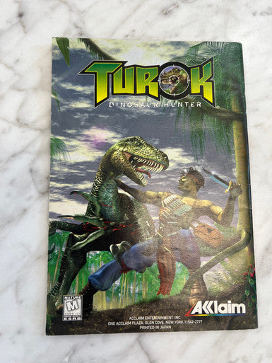 Turok Dinosaur Hunter N64 Nintendo 64 Manual only