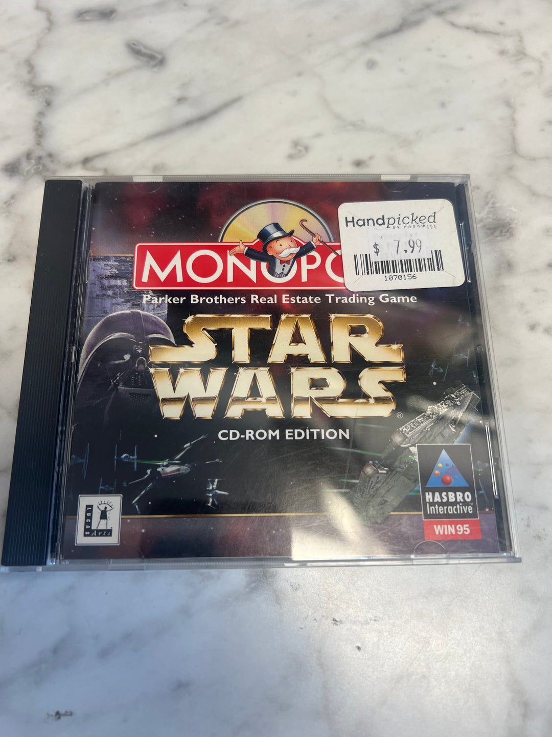 Monopoly Star Wars Hasbro Jewel Case  PC CD-ROM    PC8124