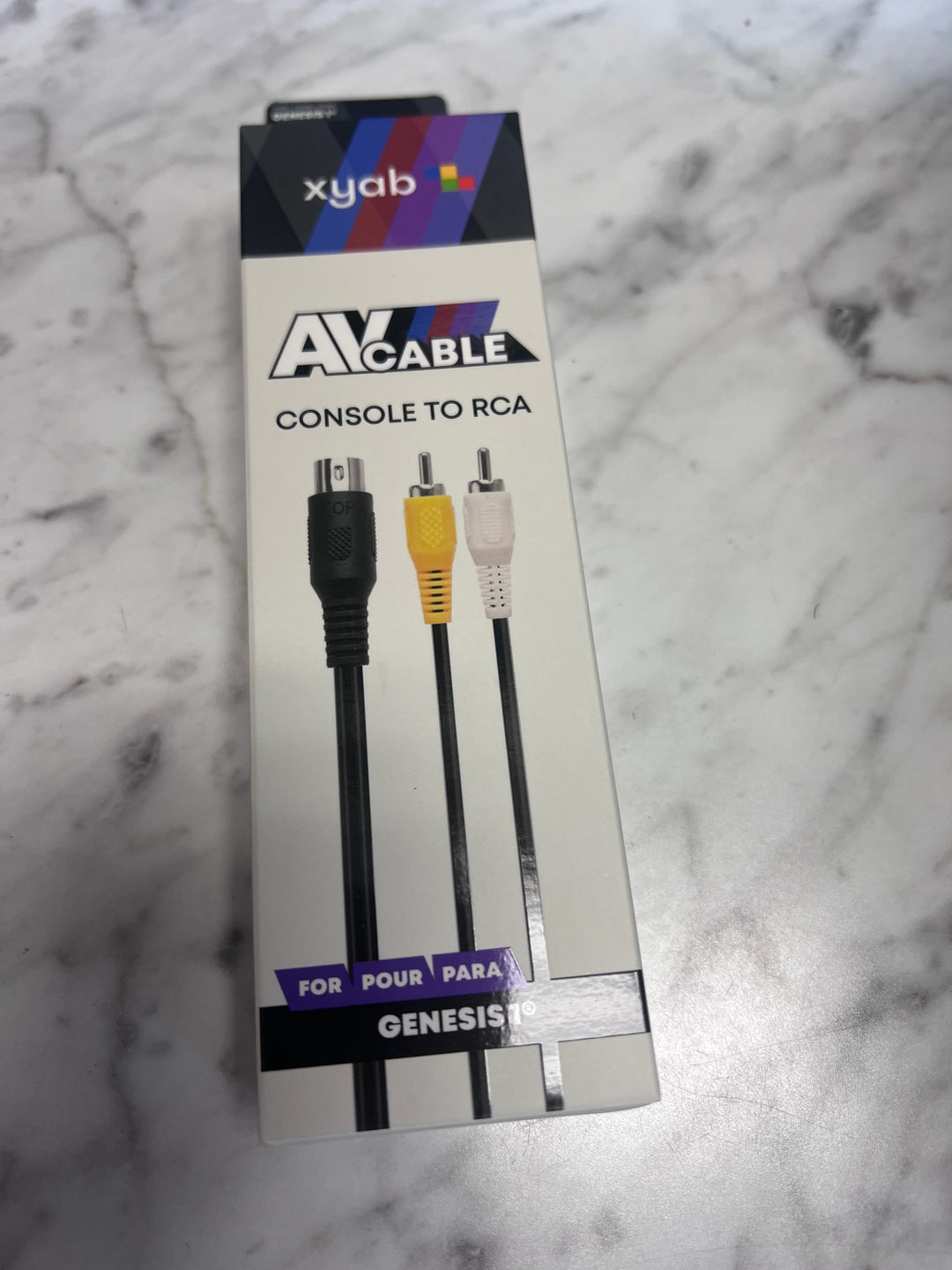 AV Cable for Sega Genesis 1 (Console to RCA) XYAB New        NA11625