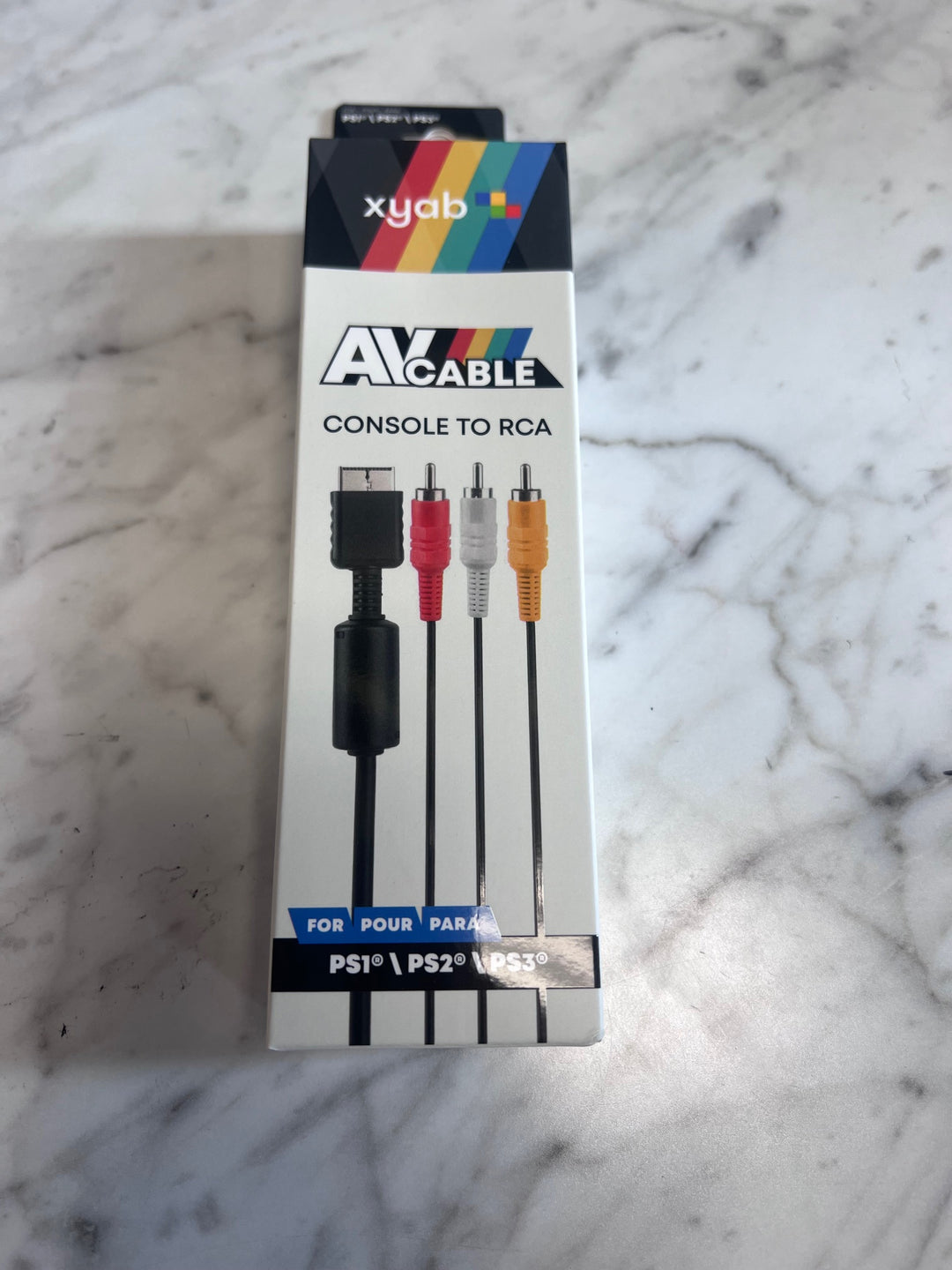 AV Cable for Playstation PS1 PS2 PS3 (Console to RCA) XYAB New         NA11625