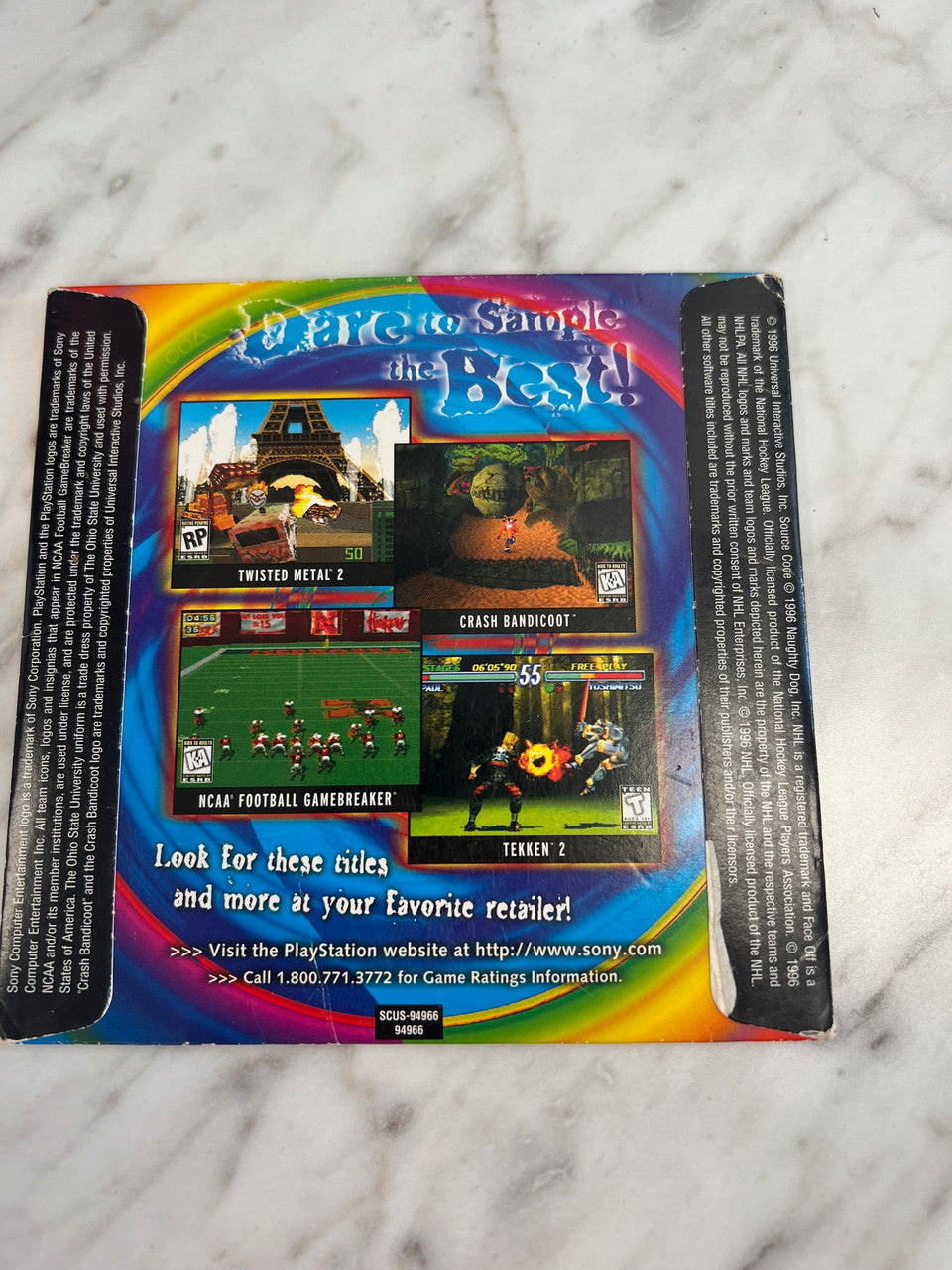 Playstation Demo Disc Interactive Sampler pack volume three