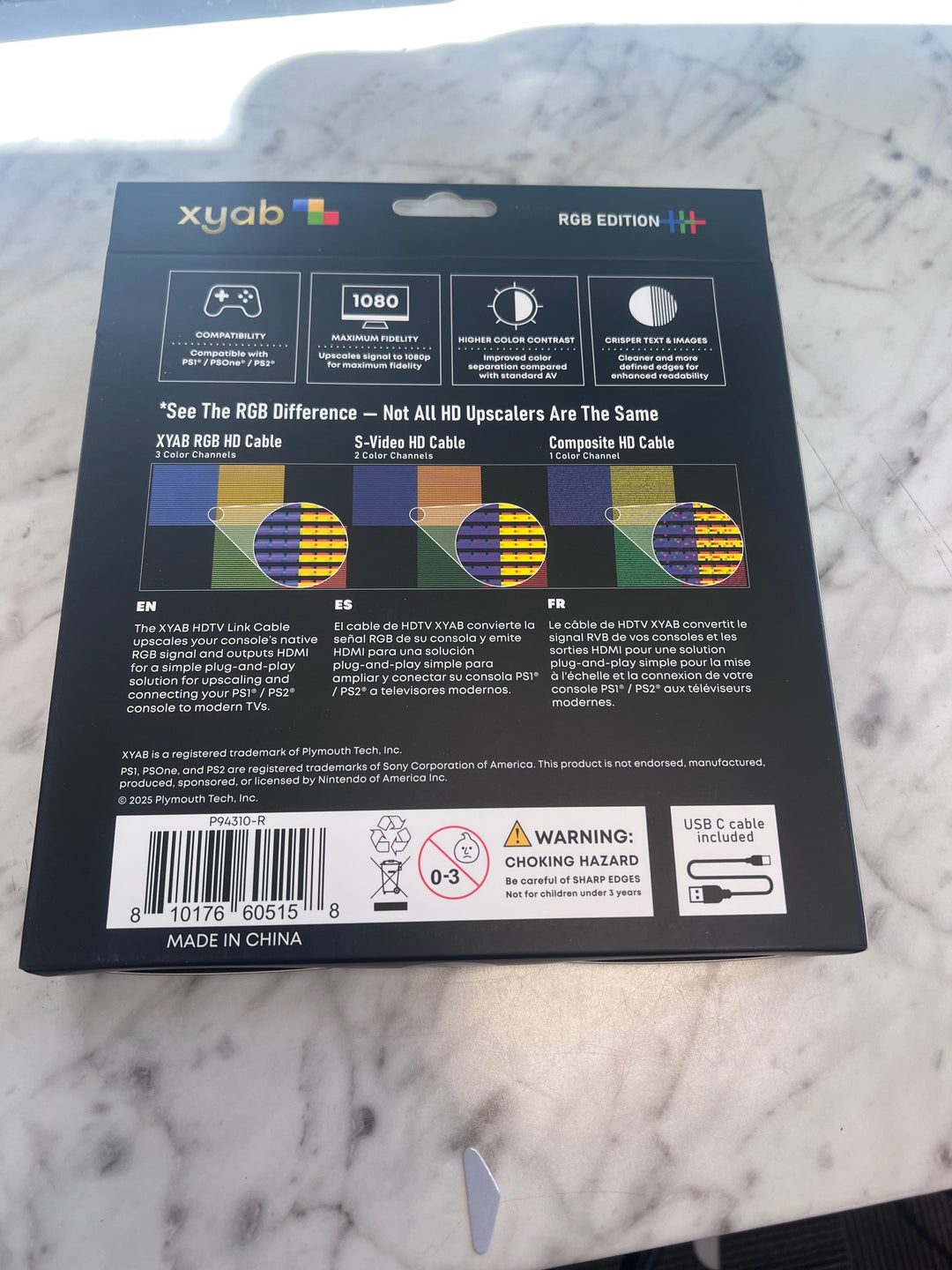 HDTV Link Cable for Playstation & 2 PS1 PS2 to HDMI (New) XYAB                      NA11625