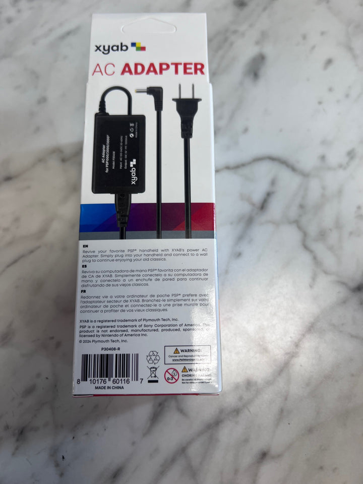 Sony PSP AC Adapter (1000/2000/3000) New    XYAB NA11625