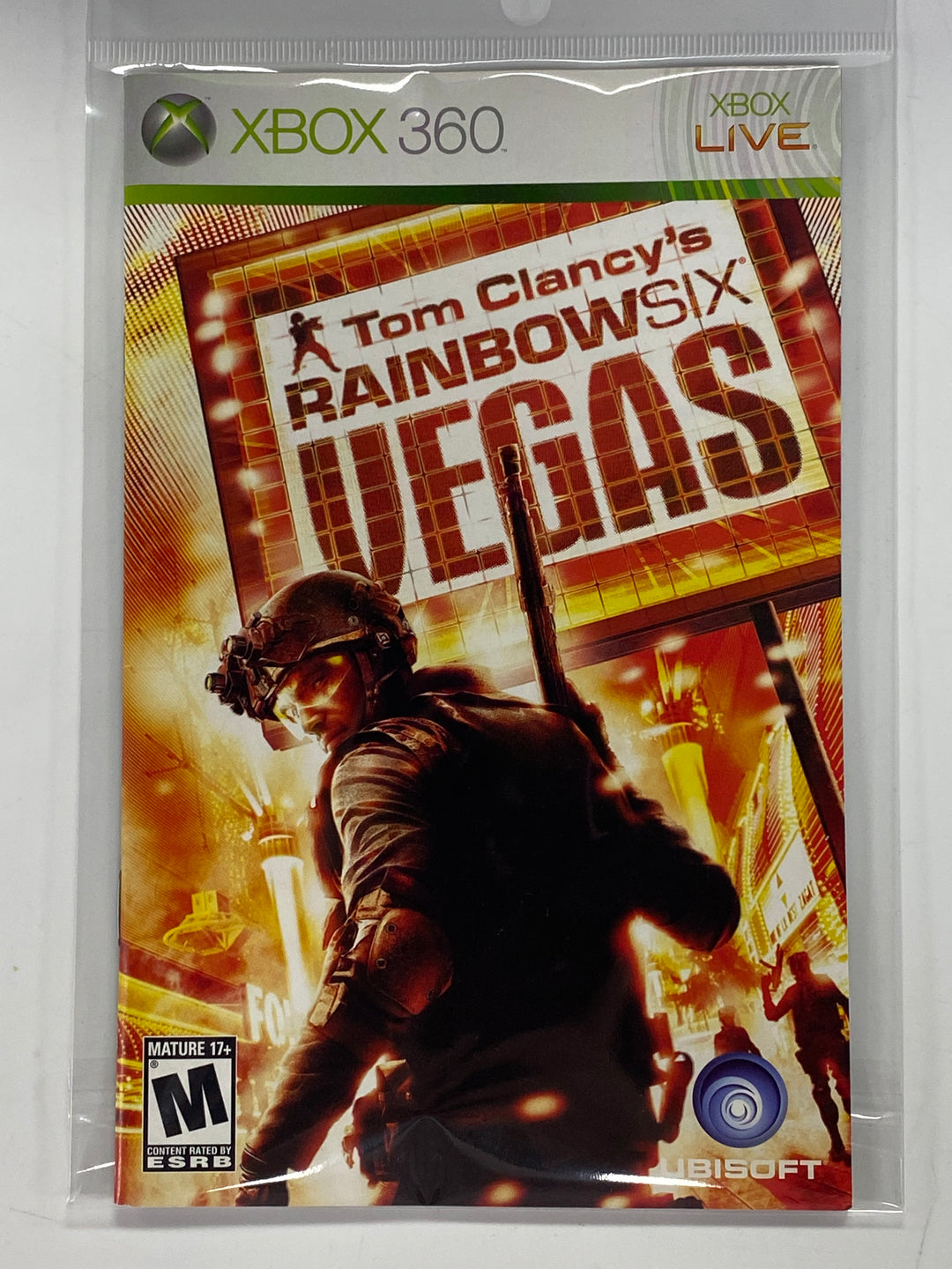 Tom Clancy's Rainbow Six Vegas Xbox 360 MANUAL ONLY MO92626