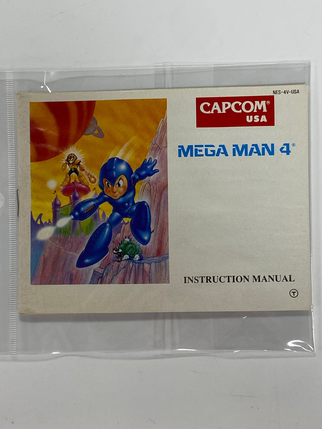 Mega Man 4 NES MANUAL ONLY NES-4V-USA MO92626