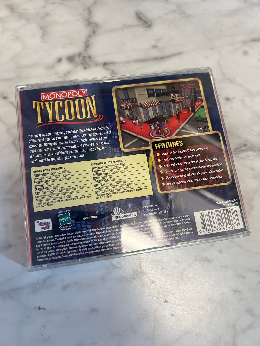 Monopoly Tycoon Jewel Case  PC CD-ROM    PC8124