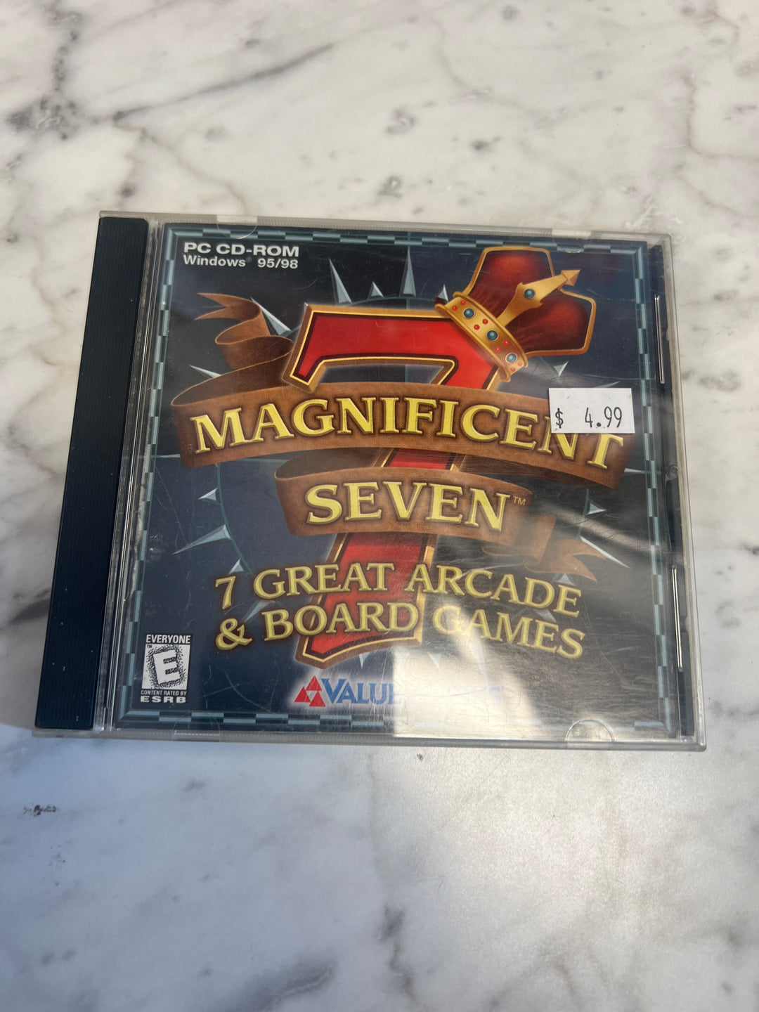 Magnificent Seven 7 Great Arcade and Board Games Jewel Case  PC CD-ROM    PC8124