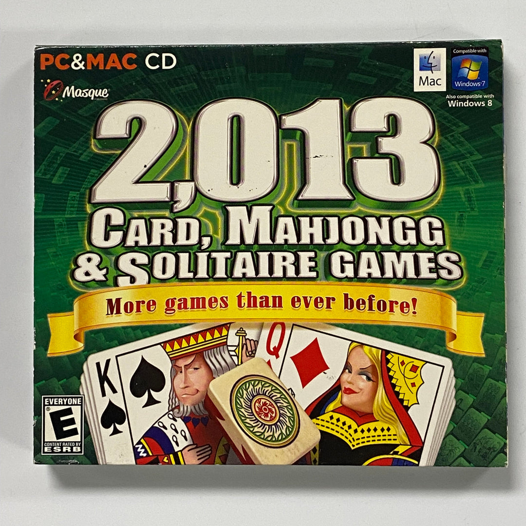 2,013 Card, Mahjongg & Solitaire Games - PC CD-ROM PC92726