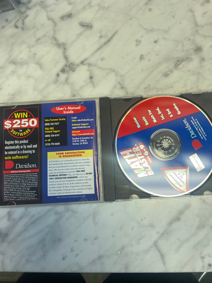 Math Blaster Age 6-9 Jewel Case  PC CD-ROM    PC8124