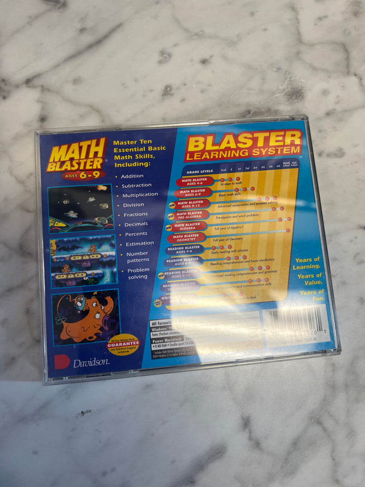 Math Blaster Age 6-9 Jewel Case  PC CD-ROM    PC8124