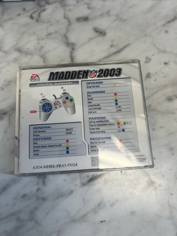 Madden NFL 2003 Jewel Case  PC CD-ROM    PC8124