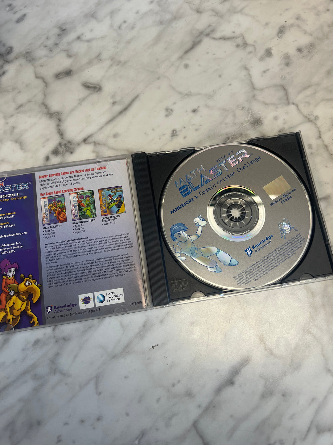 Math Blaster Mission 1: Cosmic Critter Challenge Jewel Case  PC CD-ROM    PC8124