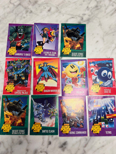 Nintendo Power Super Power Club trading cards set of 11