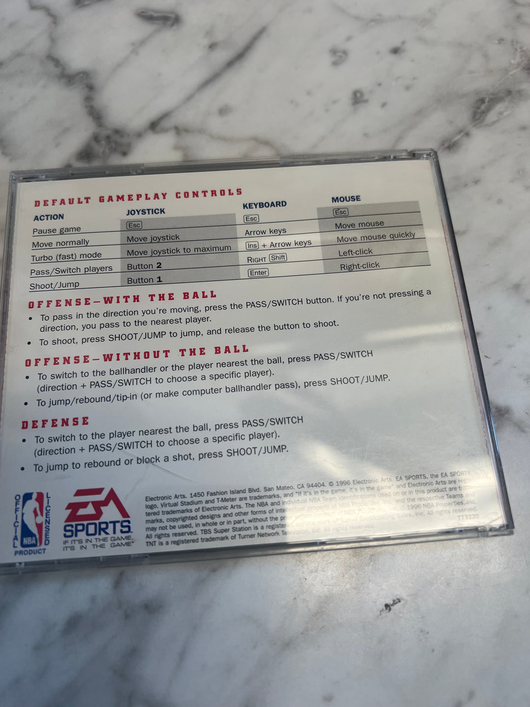 NBA Live 97 Jewel Case  PC CD-ROM    PC8124