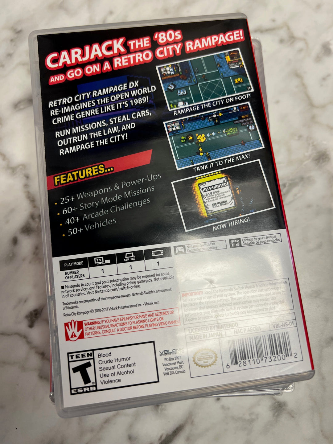 Retro City Rampage DX - Nintendo Switch S12825