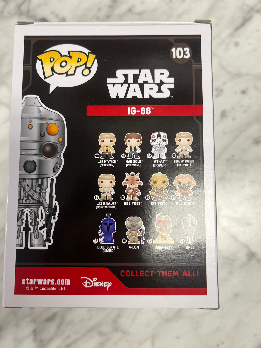 Funko Pop! Vinyl: Star Wars - IG-88 #103 Smuggler's Bounty Exclusive FP101424