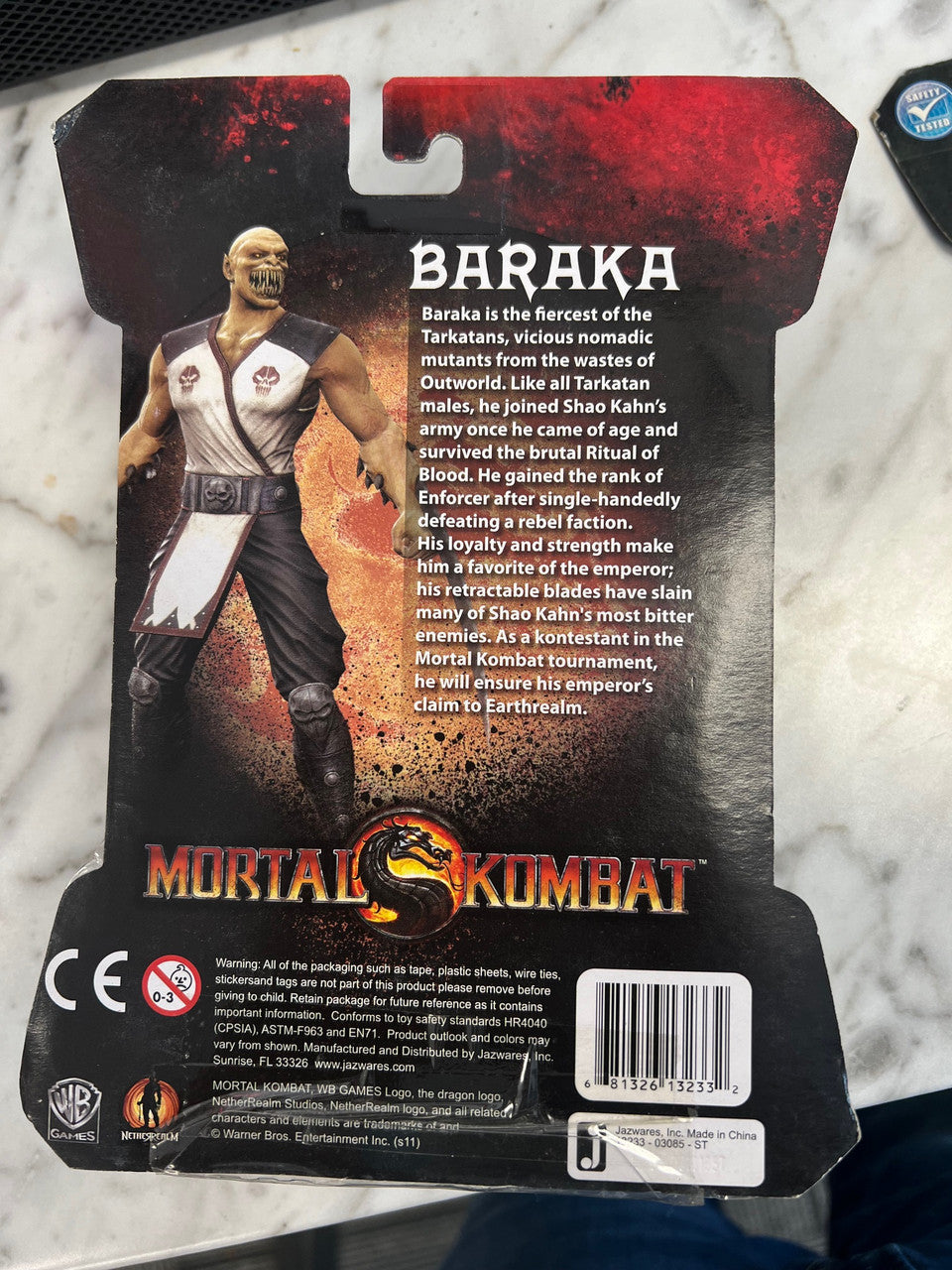 JAZWARES JAZWARES Mortal Kombat Baraka MK9 2011 3.75" 20th Anniversary