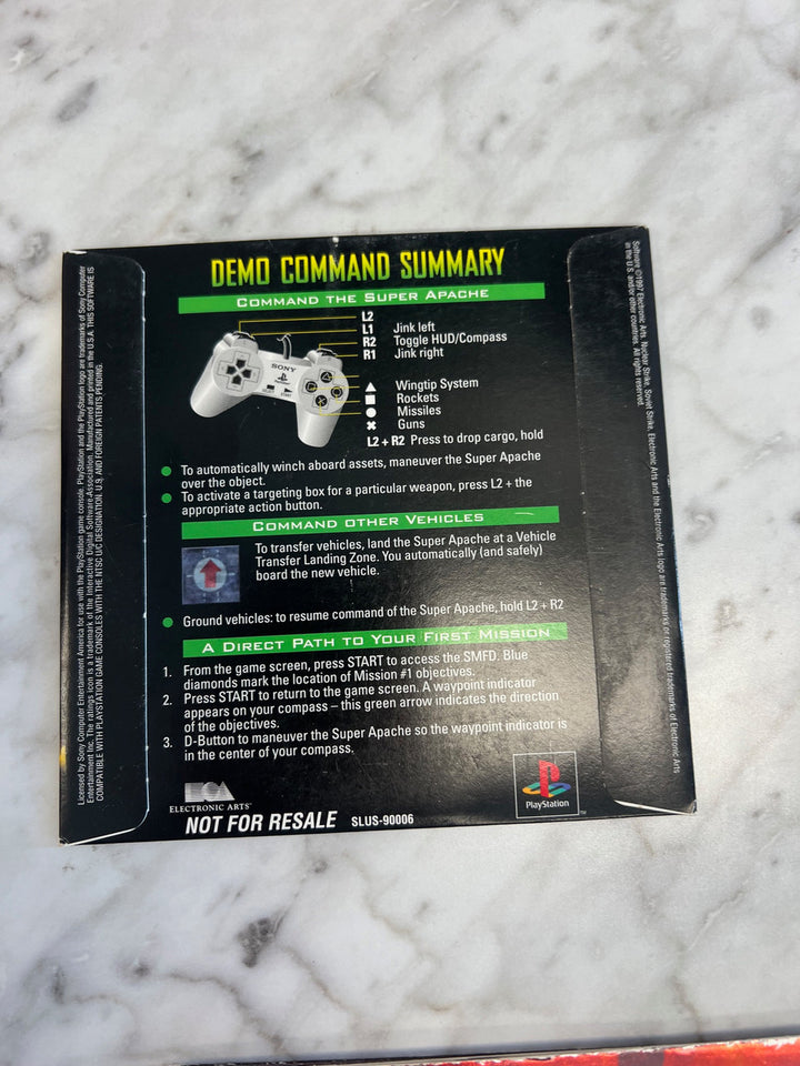 Nuclear Strike Playstation 1 PS1 Demo Disc