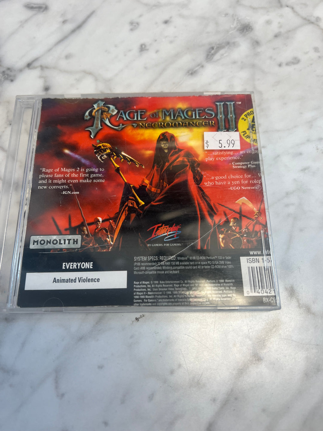 Rage of Mages II Necromancer Jewel Case  PC CD-ROM    PC8124