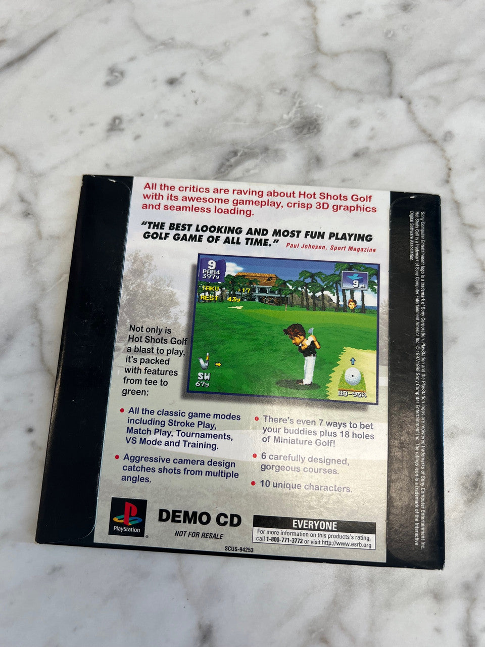 Hot Shots Golf Demo Disc PS1 "In partnership with Sears" Playstation