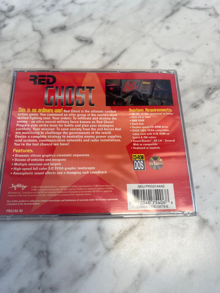 Red Ghost Jewel Case  PC CD-ROM    PC8124