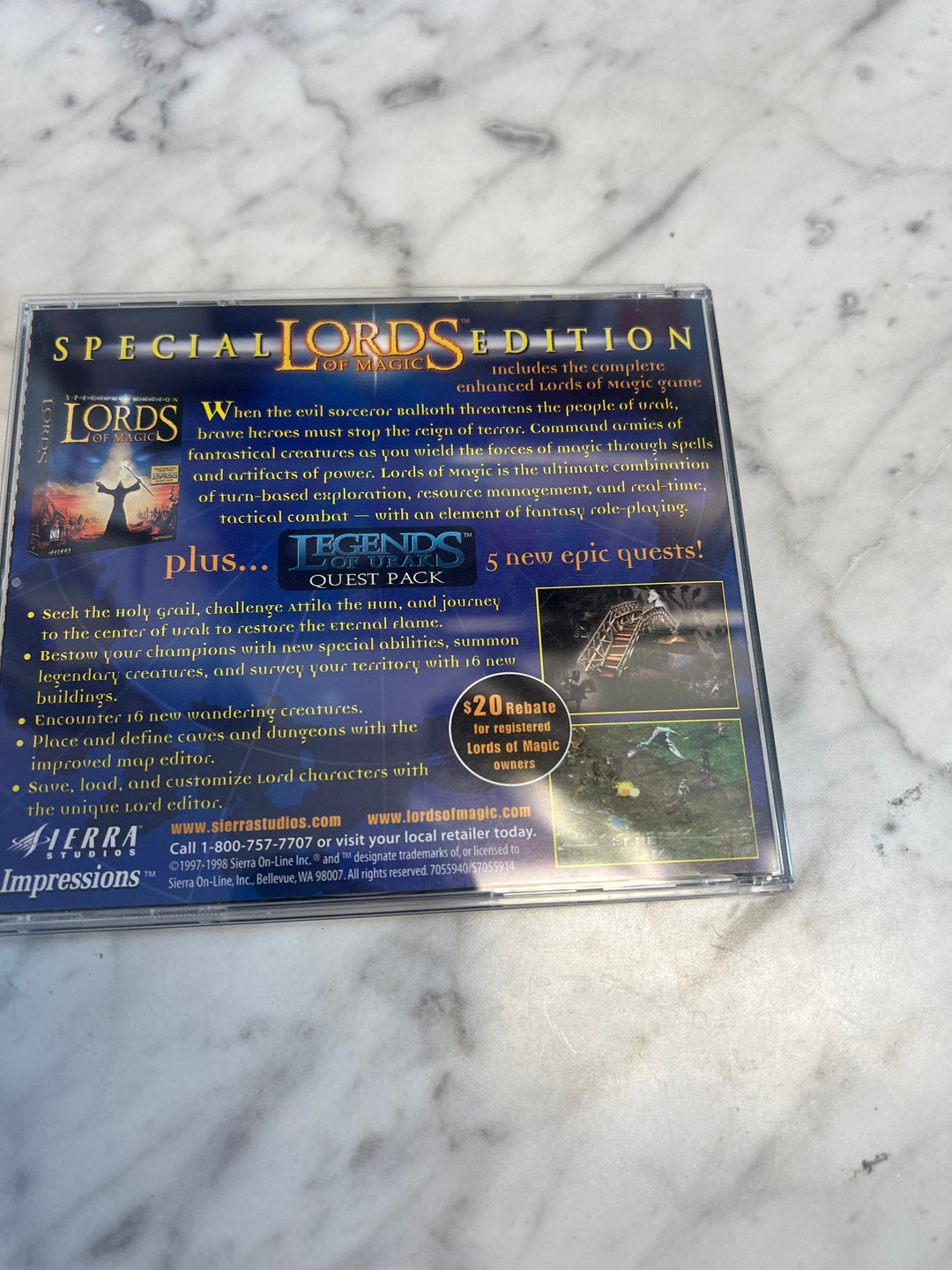 Raymond E Feist's Return to Krondor Jewel Case  PC CD-ROM    PC8124