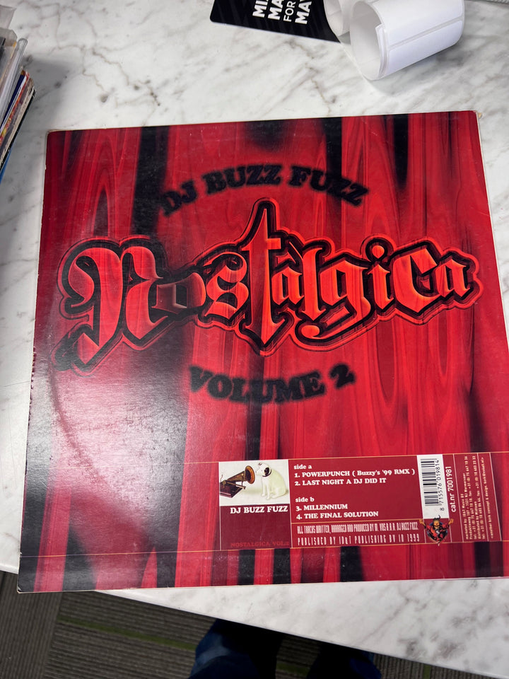 DJ Buzz Fuzz - Nostalgica Volume 2 OK Condition Vinyl Record VR11925