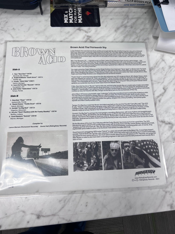 Brown Acid - The Thirteenth Trip Translucent Brown (NM) Condition Record VR11925