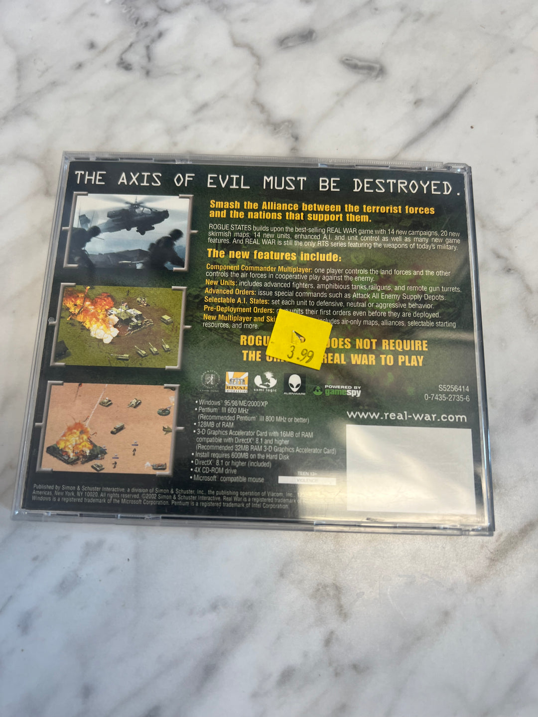 Real War Air Land Sea Rogue States - PC PC8124