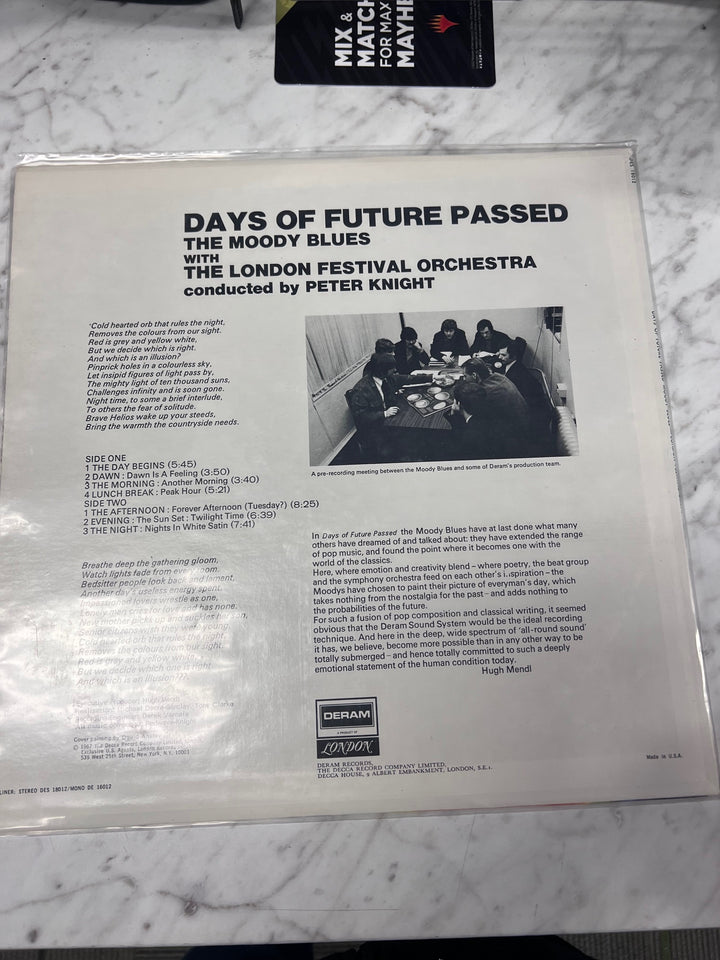 The Moody Blues - Days of Future Passed (NM) Condition Record VR11925