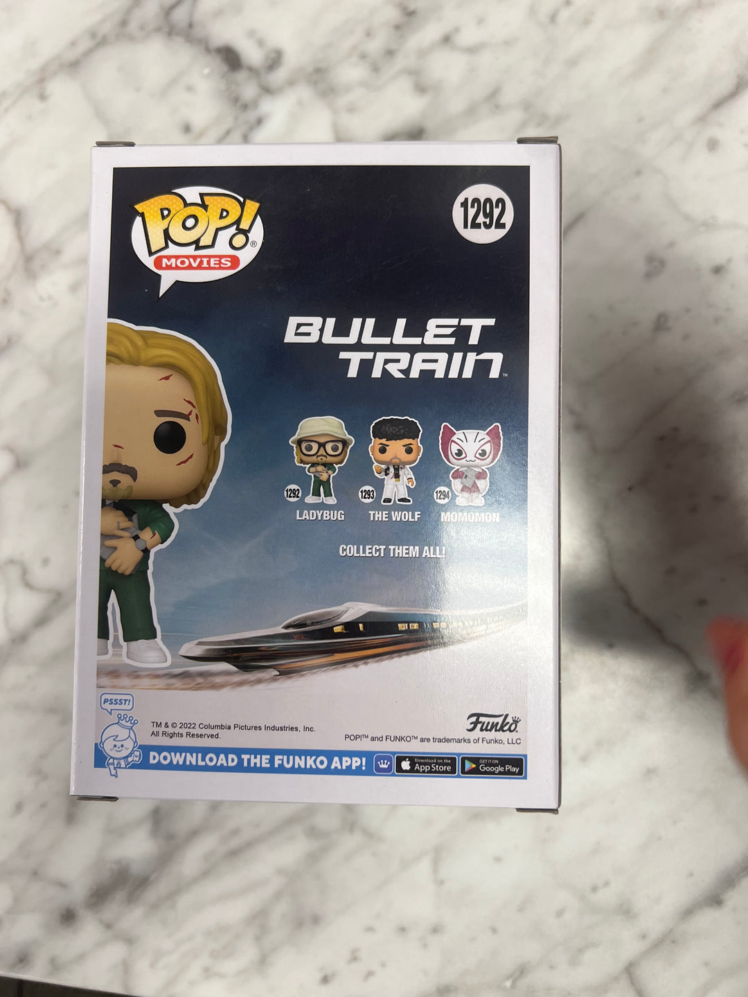 FUNKO POP! BULLET TRAIN LADYBUG #1292 CHASE VARIANT FP101424