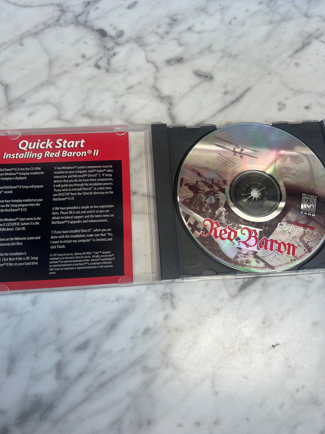 Red Baron II Sierra Jewel Case  PC CD-ROM    PC8124