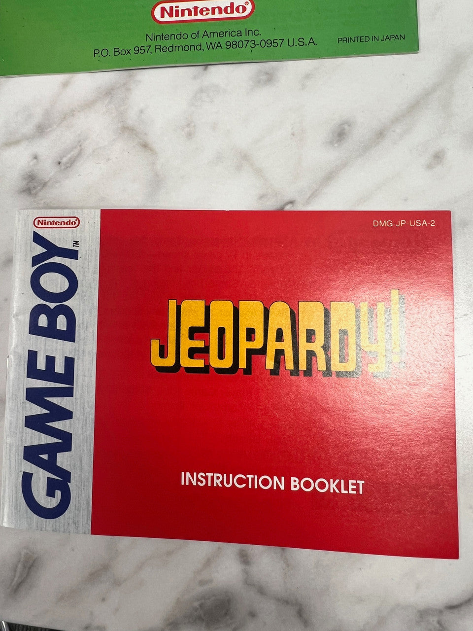Jeopardy! Game Boy Manual Only