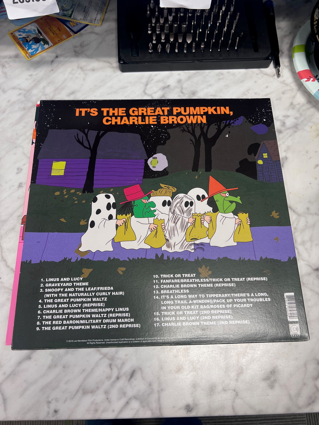 Music from It's The Great Pumpkin Charlie Brown Etched Orange NM Condition Vinyl Record VR11925