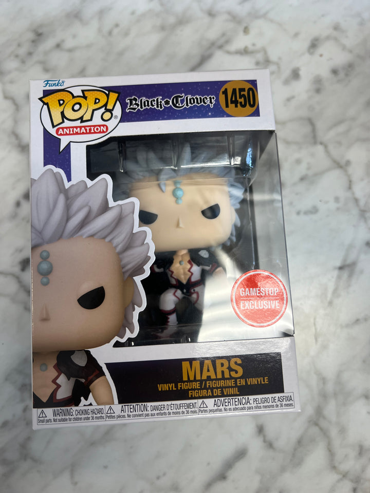 Funko Pop! Black Clover- Mars #1450 GameStop Exclusive  FP101524