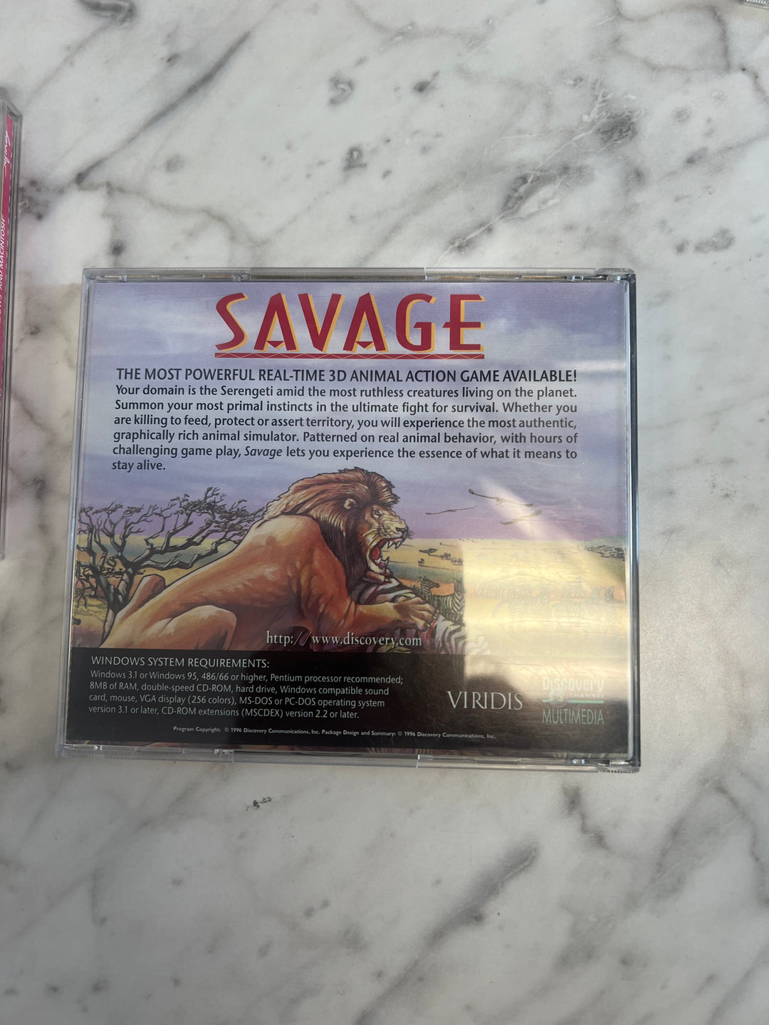 Savage The Ultimate Quest for Survival Discovery Channel Jewel Case PC CD-ROM    PC8124