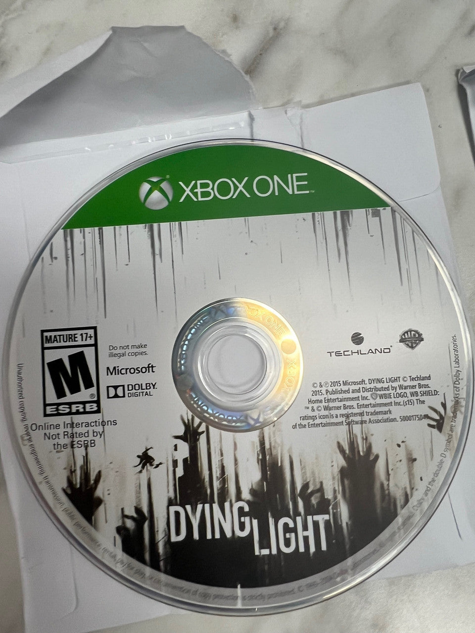 Dying Light Xbox One Disc Only