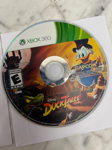 Duck Tales Remastered Xbox 360 Disc Only